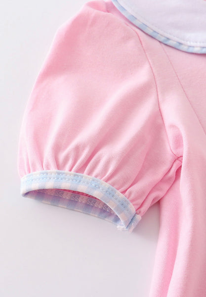 Pink Princess Embroidery Dress