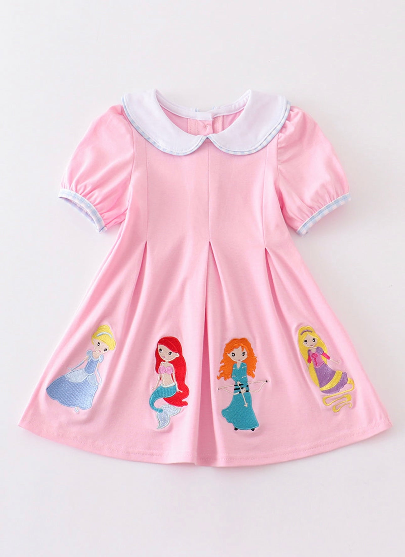 Pink Princess Embroidery Dress