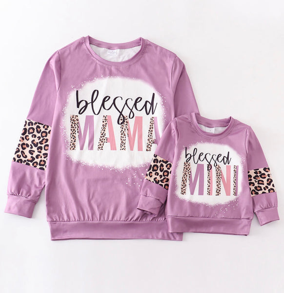 Blessed Mama & Mini Matching Sweatshirts