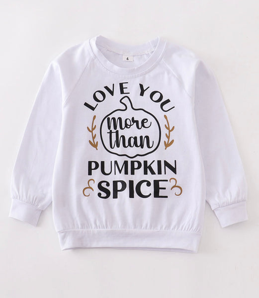 “Love You More Than Pumpkin Spice” Halloween Sweatshirt